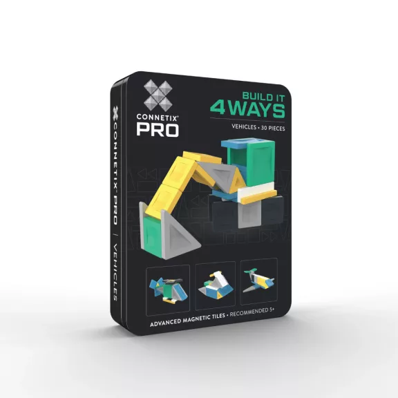 CONNETIX PRO Build It 4 Ways Járművek mágneses építőjáték - 30 db CONNETIX PRO Build It 4 Ways Járművek mágneses építőjáték - 30 db