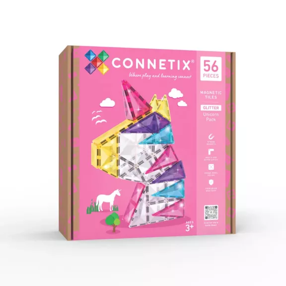 CONNETIX Glitter Unicorn Pack - 56 db CONNETIX Glitter Unicorn Pack - 56 db