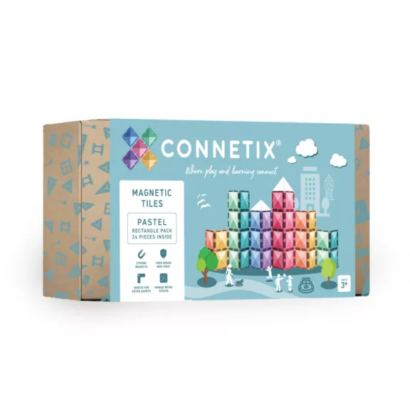 CONNETIX Pastel Rectangle Pack 24 db doboza CONNETIX Pastel Rectangle Pack 24 db doboza