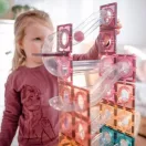 CONNETIX golyópálya áttetsző csövekkel és fagolyókkal CONNETIX golyópálya áttetsző csövekkel és fagolyókkal