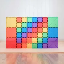 CONNETIX Rainbow Square Pack 42 db
