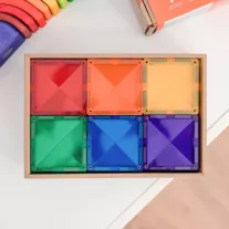 CONNETIX Rainbow Square Pack 42 db