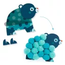 Djeco Pompom-kép készítés - Állatok és pomponok - Animals and Pom-pom Circles Djeco Pompom-kép készítés - Állatok és pomponok - Animals and Pom-pom Circles