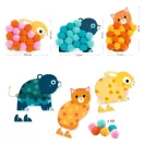 Djeco Pompom-kép készítés - Állatok és pomponok - Animals and Pom-pom Circles Djeco Pompom-kép készítés - Állatok és pomponok - Animals and Pom-pom Circles