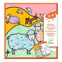   Djeco Meglepetés adagoló színező - Tanya - Coloring dispenser, Farm