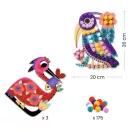 Djeco Pompom-kép készítő - Puha mintázatok - Assortments Djeco Pompom-kép készítő - Puha mintázatok - Assortments