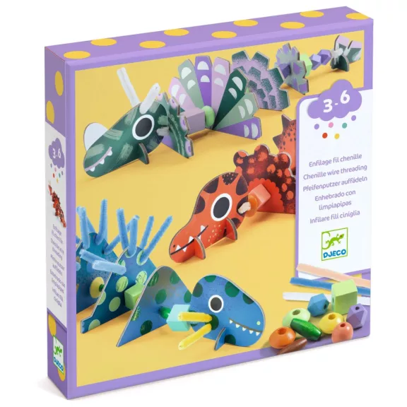 Djeco Fűzés - Dínók - Terrible dinos Djeco Fűzés - Dínók - Terrible dinos