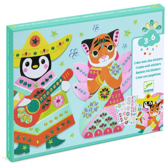 Djeco Kollázs műhely - Strasszos kollázs - Rhinestones Djeco Kollázs műhely - Strasszos kollázs - Rhinestones