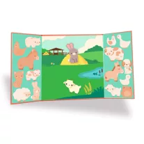   Djeco Matricás foglalkoztató - Állatok a tanyán - Farm animals