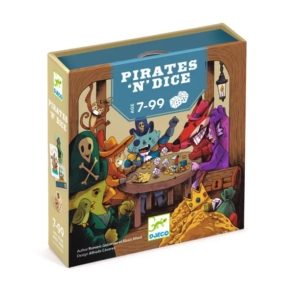 Djeco Társasjáték - Kalóz kockázat - Pirates 'n' Dice Djeco Társasjáték - Kalóz kockázat - Pirates 'n' Dice
