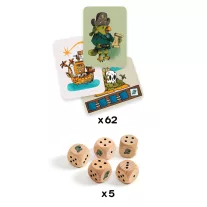   Djeco Társasjáték - Kalóz kockázat - Pirates 'n' Dice