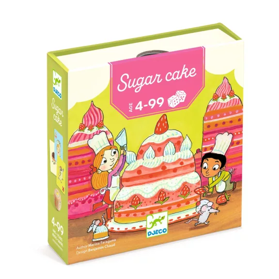 Djeco Sugarcake dobókockás kártyajáték Djeco Sugarcake dobókockás kártyajáték