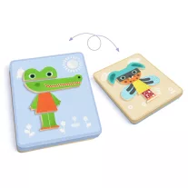   Djeco Mágneses képkirakó - Variációk 12 állatra - Inzebox Mix Animals