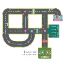 Djeco CRAZY MOTORS autópálya - Városi kőrút - City circuit - Giant puzzle - 26 pcs