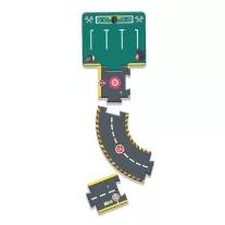   Djeco CRAZY MOTORS autópálya - Városi kőrút - City circuit - Giant puzzle - 26 pcs