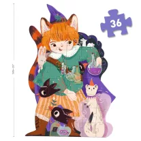   Djeco Óriás puzzle - Pio a kis valázsló, 36 db-os - Pio the magician