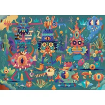   Djeco Varázs puzzle - Szörny parti, 50 db-os - Monster party