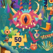   Djeco Varázs puzzle - Szörny parti, 50 db-os - Monster party