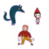   Djeco Mese puzzle - Piroska és a farkas, 35 db-os - Little Red Riding Hood