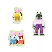   Djeco Mese puzzle - A három kismalac, 35 db-os - The Three Little Pigs