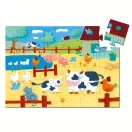 Djeco Formadobozos puzzle - Bocik és tehenek, 24 db-os - The cows on the farm Djeco Formadobozos puzzle - Bocik és tehenek, 24 db-os - The cows on the farm