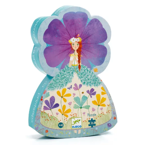 Djeco Formadobozos puzzle - Tavasz hercegnő, 36 db-os - The princess of spring Djeco Formadobozos puzzle - Tavasz hercegnő, 36 db-os - The princess of spring