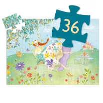   Djeco Formadobozos puzzle - Tavasz hercegnő, 36 db-os - The princess of spring