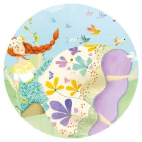   Djeco Formadobozos puzzle - Tavasz hercegnő, 36 db-os - The princess of spring