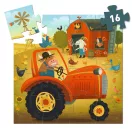 Djeco Formadobozos puzzle - Traktor, 16 db-os - The tractor Djeco Formadobozos puzzle - Traktor, 16 db-os - The tractor