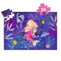   Djeco Formadobozos puzzle - Ella a sellő, 36 db-os - Ella, the mermaid