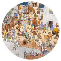   Djeco Megfigyeltető puzzle - Bevehetetlen vár, 100 db-os - Fortified castle
