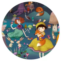   Djeco Megfigyeltető puzzle - Elvarázsolt erdő, 100 db-os - Enchanted Forest