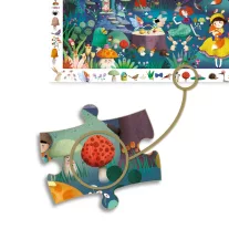   Djeco Megfigyeltető puzzle - Elvarázsolt erdő, 100 db-os - Enchanted Forest