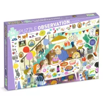   Djeco - Megfigyeltető puzzle – Szülinapi parti, 54 db-os – Birthday Party