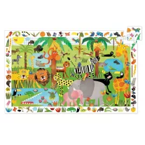 Djeco Megfigyeltető puzzle - Dzsungel, 35 db-os - Jungle