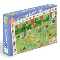   Djeco - Megfigyeltető puzzle – Erdőben, 54 db-os – Observation Forest
