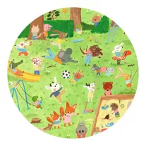   Djeco - Megfigyeltető puzzle – Erdőben, 54 db-os – Observation Forest