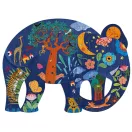 Djeco Művészeti puzzle - Elefánt - 150 db-os - Elephant Djeco Művészeti puzzle - Elefánt - 150 db-os - Elephant
