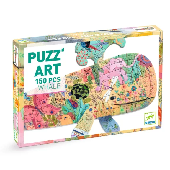 Djeco Művészeti puzzle - Bálna, 150 db-os - Whale Djeco Művészeti puzzle - Bálna, 150 db-os - Whale