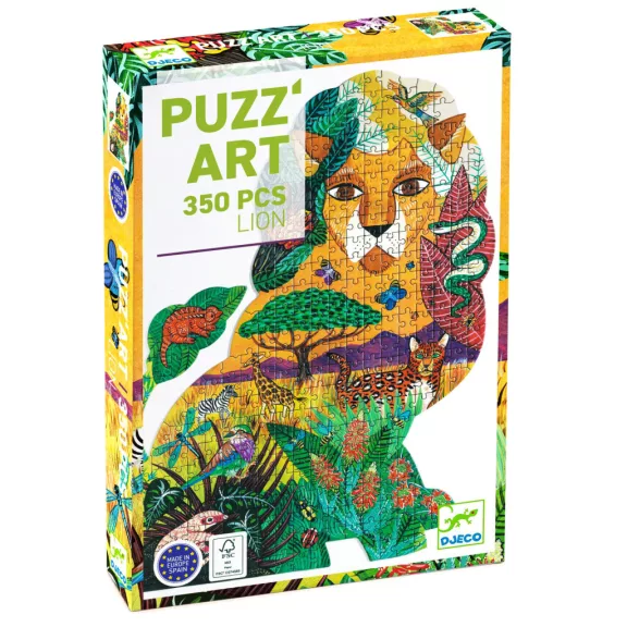 Djeco Művész puzzle - Oroszlán, 350 db-os - Lion Djeco Művész puzzle - Oroszlán, 350 db-os - Lion