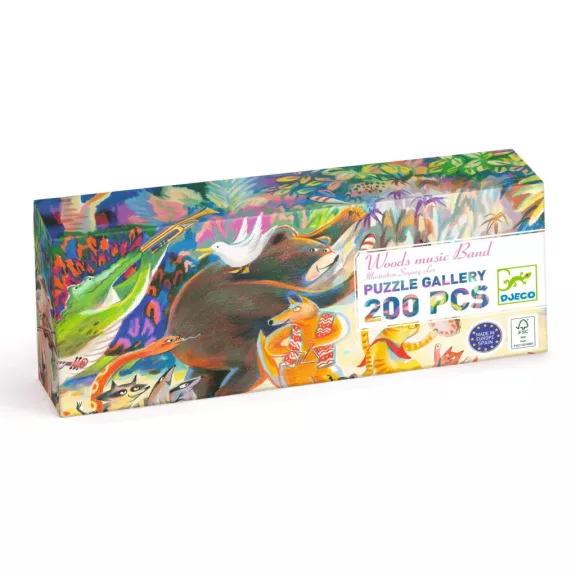 Djeco Művész puzzle - Erdei zenekar, 200 db-os - Woods music Band Djeco Művész puzzle - Erdei zenekar, 200 db-os - Woods music Band