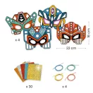Djeco - Csináld magad! - Fémfóliás Robot arcmaszkok - Super robots Djeco - Csináld magad! - Fémfóliás Robot arcmaszkok - Super robots