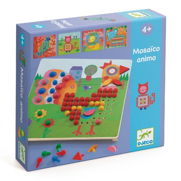 Djeco Pötyi mozaik - Állatok - Mosaico Animo Djeco Pötyi mozaik - Állatok - Mosaico Animo