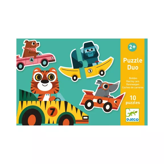 Djeco Párosító puzzle - Autós - Racing cars Djeco Párosító puzzle - Autós - Racing cars
