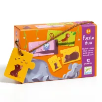   Djeco Párosító puzzle - Mama-baba, 24 db-os - Mom and baby