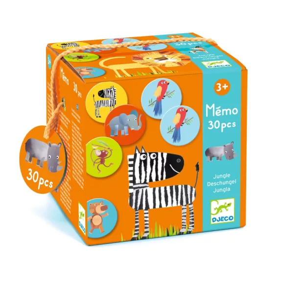 Djeco Memóriajáték - Dzsungelben, 30 db-os - Jungle Djeco Memóriajáték - Dzsungelben, 30 db-os - Jungle