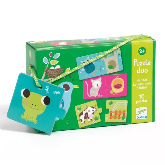 Djeco Párosító puzzle - Ki hol lakik, 20 db-os - Habitat Djeco Párosító puzzle - Ki hol lakik, 20 db-os - Habitat