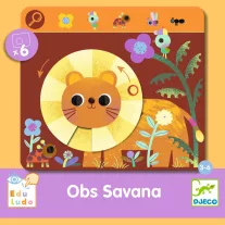 djeco_Keress és pörgess, Állatok - Eduludo Obs Savana