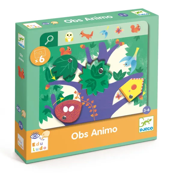 djeco_Keress és pörgess, Állatok - Eduludo Obs Animo djeco_Keress és pörgess, Állatok - Eduludo Obs Animo