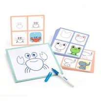   Djeco Rajzolás lépésről lépésre - Állatkölykök - Eduludo Step by step Babies and Co